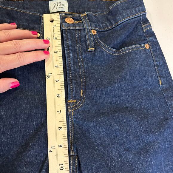 J. Crew 9" High Rise Toothpick Jeans Blue Dark Wash Denim Womens 26 - Picture 9 of 16